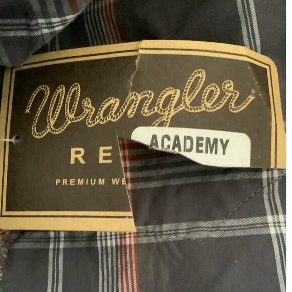 Wrangler Retro Western Shirts Cowboy Mens XL Long Sleeve Button Tartan Plaid NWT - Picture 8 of 8
